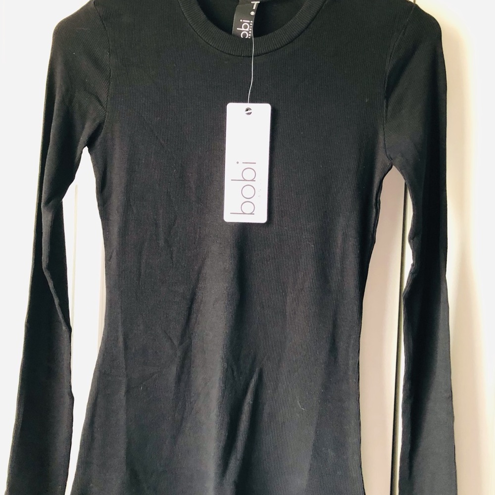 Bobi Slim Fit Long Sleeve Crewneck.  Size XS-S.